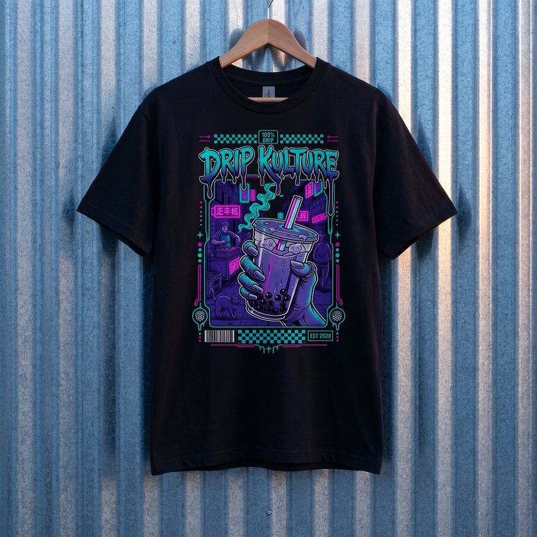 Black tee by DRIP KULTURE