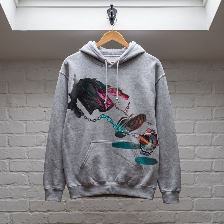 Grey hoodie by DROP FACTORY