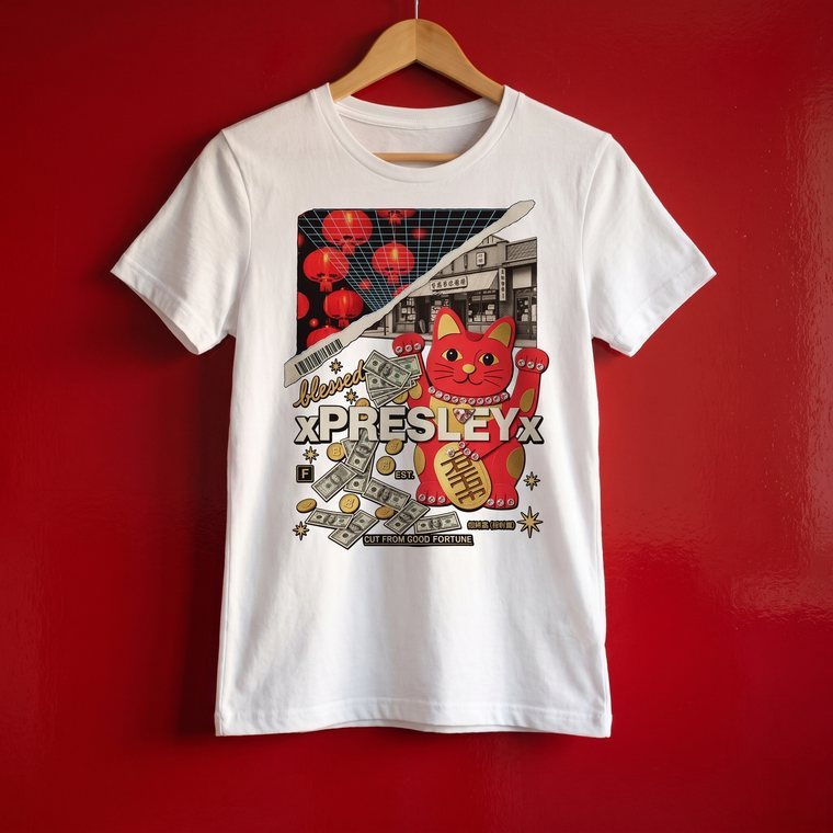 White women's tee by xPRESLEYx