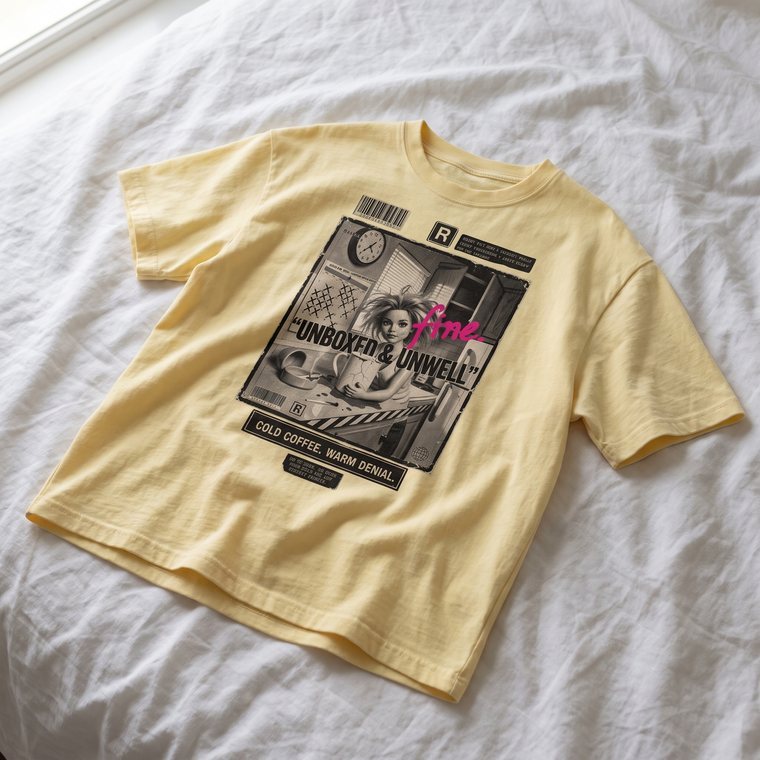 Butter boxy tee by UNBOXED & UNWELL